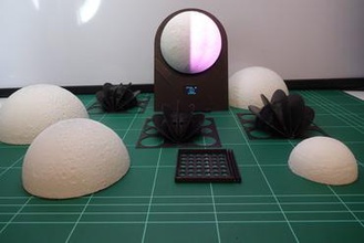 Stampato in 3d fasi lunari orologio maker fai da te arduino nano scrivania luna fase lunare freecad il 3d print model - Mito3D