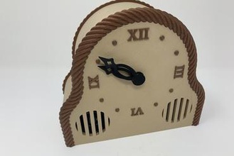 3d printed mantel style auto correcting clock chimes daylight savings time your home ultimaker autodesk fusion 360 3d print model - Mito3D