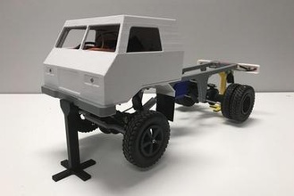 3d printed rc truck v3 center diff v2 toys crawler vehicle car toy rockcrawler 3d print model - Mito3D