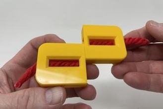 3d printed rope puzzler toys magic magic trick puzzle autodesk fusion 360 ultimaker