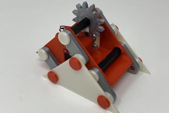 3d impreso sencillo caminando mecanismo artilugio caminante autodesk fusión 360 ultimaker 3d print model - Mito3D
