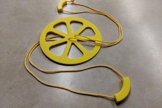 Stampato in 3d stringa disco centrifugo spinner i giocattoli accelerazione centrifuga esperimento di scienze bambini giocattolo sperimentano scienza 3d print model - Mito3D