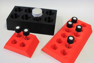 3d rack designer education science labware lab equipment biology chemistry 3d print model - Mito3D