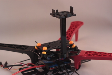 3d robotics pusula quadcopter mount gps gadget 3dr robot 3D print model - Mito3D