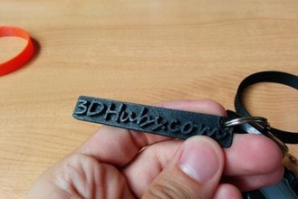 3dhubs trousseau de clés la mode 3d print model - Mito3D
