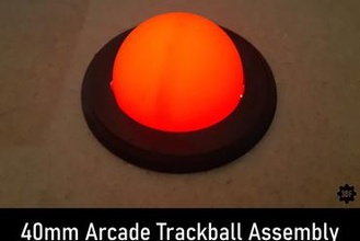 40mm arcade trackball assembly Games 3d print model - Mito3D
