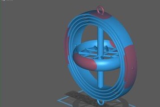 4 axis gyroscope 3d printer parts enhancements 3d print model - Mito3D