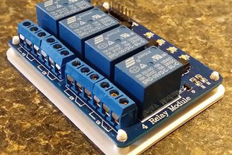 4 relay module standoff maker diy arduino 3d print model - Mito3D