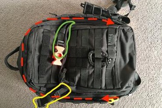 511 rush backpack compression strap adjustment gadget side buckle 3d print model - Mito3D