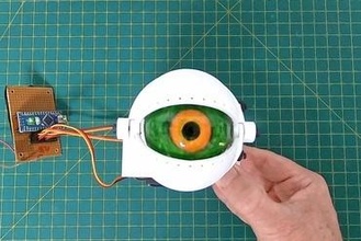 51mm 3d impresso animatronic olho mecanismo Educação animatroniceye robô robótica fantoche 3d print model - Mito3D