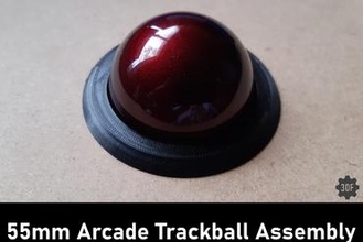 55mm arcade trackball assembly Games 3d print model - Mito3D