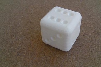 5cm dadi l'istruzione i giocare cubo per la matematica 3d print model - Mito3D