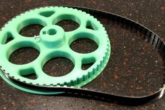60 tooth groove l type timing belt pulley maker diy som 3d print model - Mito3D