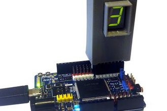 7-segment display board-box maker diy 7-segment-Anzeige box icezum fpga 3d print model - Mito3D