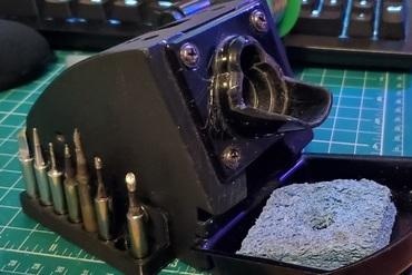 7mm soldering iron rack 8 hakko-style tips Maker/DIY 3d print model - Mito3D