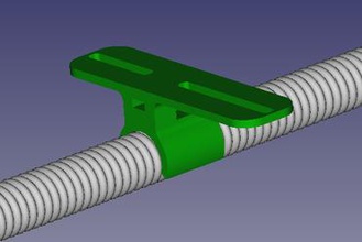 abrazadera para varilla 12 mm 3d printer parts enhancements brida clamp abrazadera 3d print model - Mito3D