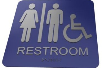 ada restroom signage braille Other 3d print model - Mito3D