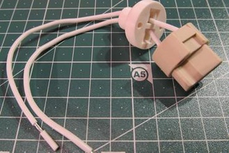 adaptador de suporte da lâmpada g9 sua casa abajour g ode luz 3d print model - Mito3D