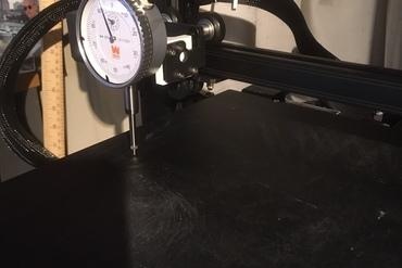 adding dial indicator ender 3s1 bed leveling 3D printer parts and enhancements 3 level 3d print model - Mito3D