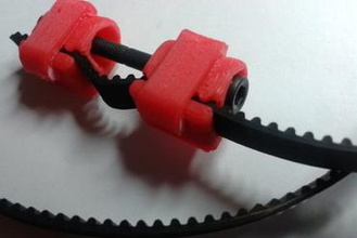 adjustable gt2 belt tensioner 3d printer parts enhancements 3d print model - Mito3D