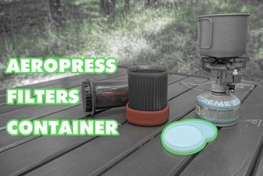 aeropress filters container For your home go coffee filter 3d print model - Mito3D