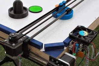 air hockey robot open source stampante 3d hack maker fai da te Stampante il l'elettronica gioco hardware la robotica motore passo-passo 3d print model - Mito3D