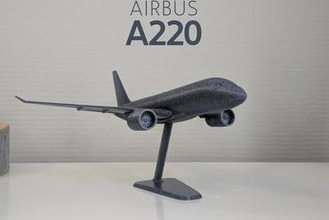 airbus a220-100 - modern jet airplane 1 144 gadget airliner aircraft plane boeing a220 a320 a380 737 747 787 model 3d print model - Mito3D