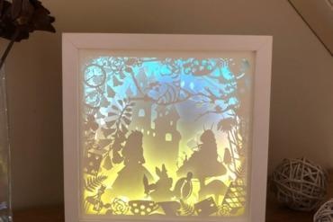 Alicia mundo maravilloso v2 caja ligera artilugio cajadeluz lampara lámpara alicia padres maravillas 3d print model - Mito3D