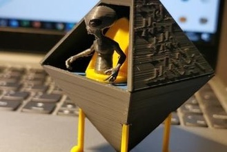 extraterrestre tierras ordenador portátil diseñado ed sept7 Arte 3d print model - Mito3D