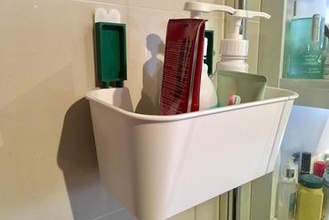 alternative mounting solution ikea stugvik basket your home mount bathroom command strip suction cup velcro 3d print model - Mito3D