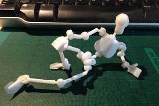 anatomically correct poseable figure drawing animating remix toys action figures anotomy animate animated animation sculpture ball jointed skeleton 3d print model - Mito3D