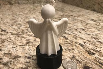 angel tea light your home 3d print model - Mito3D