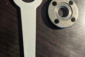 angle grinder wrench maker diy key 3d print model - Mito3D