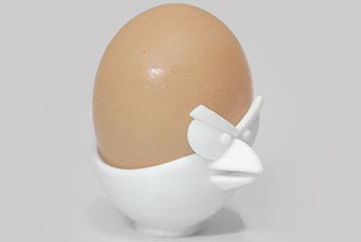 kızgın kuş yumurta Kupası ev mutfak eşyaları fonksiyonel işlevi kap pot eggcup 3d print model - Mito3D