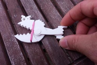 angry fish clip Impresora 3d de piezas mejoras el 3d print model - Mito3D