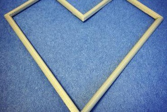 angular heart your home valentine's day valentine wreath textile 3d print model - Mito3D