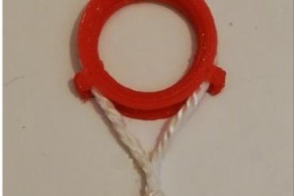 anillo párr final de la cuerda los juguetes 3d print model - Mito3D