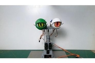 animatronic neck maker diy puppets 3d print model - Mito3D