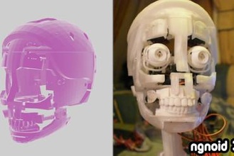 animatronico cranio v5 sylvie 2021 sylvie2020 sylvie2021 robot umanoide silicone inmoov sophia Android 3d print model - Mito3D