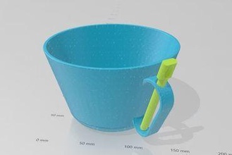 anti-drop cup spoon Gadget kitchen gadge kitchenware 3d print model - Mito3D