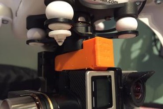 anti-drop kit fastner gadget dji phantom drone 3d print model - Mito3D