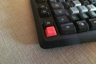 any key maker diy keychain button keyboard logitech g105 3d print model - Mito3D