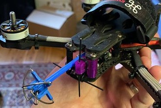 sommet traceur antenne monter impulseur drone fpv tbs équipe mouton noir 3d print model - Mito3D