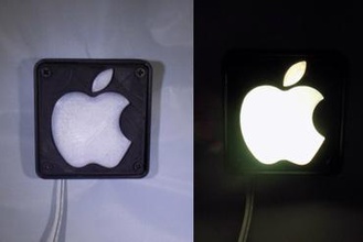apple logo led nightlight lamp maker diy 3d abs android apples arduino art audio awesome bed bedroom bendlay black bolt box building camera case collection colorful colors computer container cool customizable droid dual engineer engineering extrude extruder faire fashion featured flashforge fun gadget gadgets game games hang hanger hobby hold holder house household hubs imac iphone ipod ir kitchen laptop learn learning leds lighting lightitup lights mac make makes magazine math mobile model models new newest night light nut office physics pla popular print printer prop props random remote rgb robot robotics screw screws sculpture scupltures sign signs spool tablet tool tools toy toys translucent video 3d print model - Mito3D