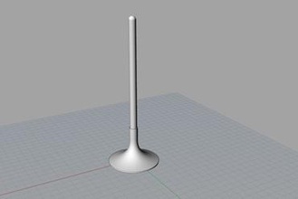 apple lápiz gadget de la pluma pie 3d print model - Mito3D
