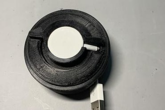 Apfel sehen Ladegerät Kabel Wickler Gadget 3d print model - Mito3D