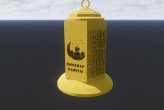 Arapça Fener Ramazan islam mimarisi islami Desen aydınlatma 3d print model - Mito3D
