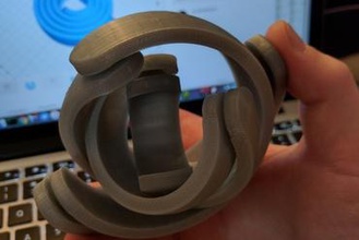 arc gimbal toys openscad parametric 3d print model - Mito3D