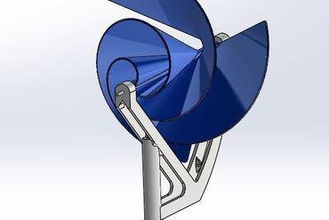 arquimedes da turbina gadget moinho de vento 3d print model - Mito3D