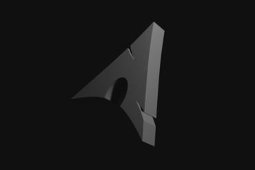 Archlinux logotipo gadget linux 3d 3D print model - Mito3D